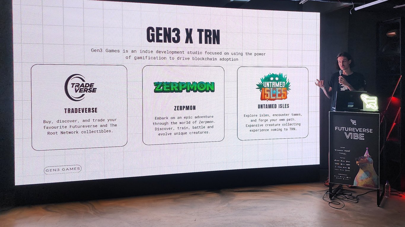 Team demonstrating products at an event